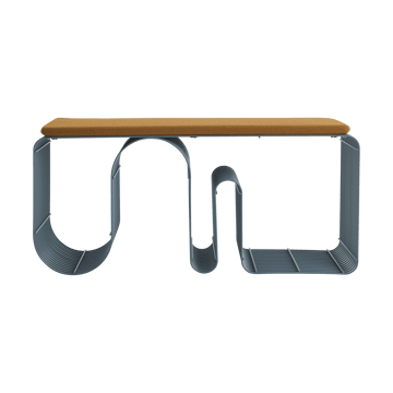 Curva sittebenk 100 cm - Dusty blue - AYTM