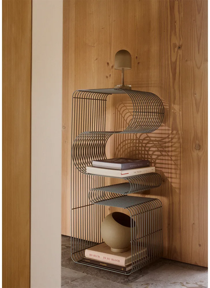 Curva sittebenk 100 cm, Dusty blue AYTM