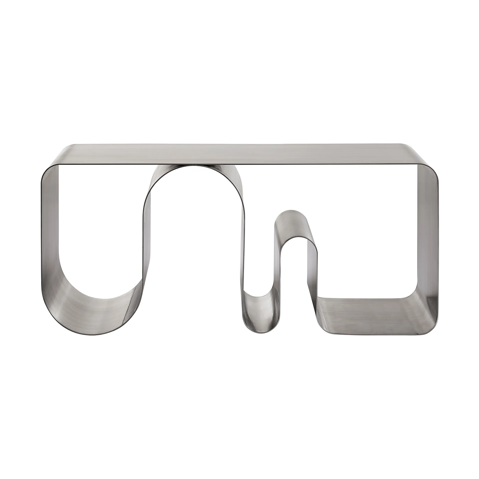 Curva solid sittebenk, Sølvfarget, 100 cm AYTM