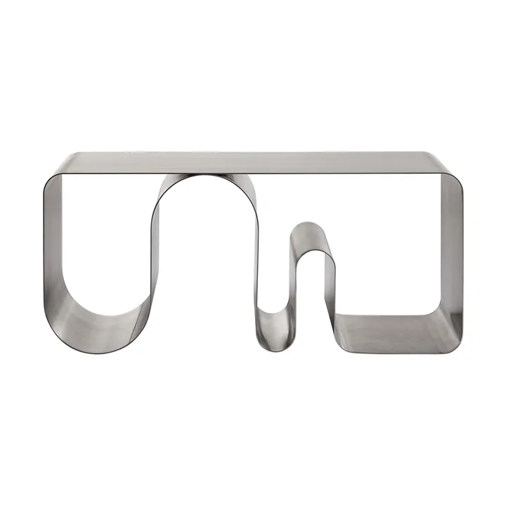 Curva solid sittebenk - Sølvfarget, 100 cm - AYTM