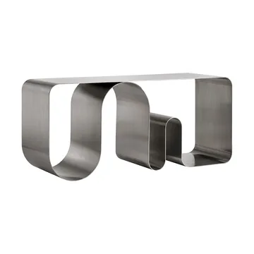 Curva solid sittebenk - Sølvfarget, 100 cm - AYTM
