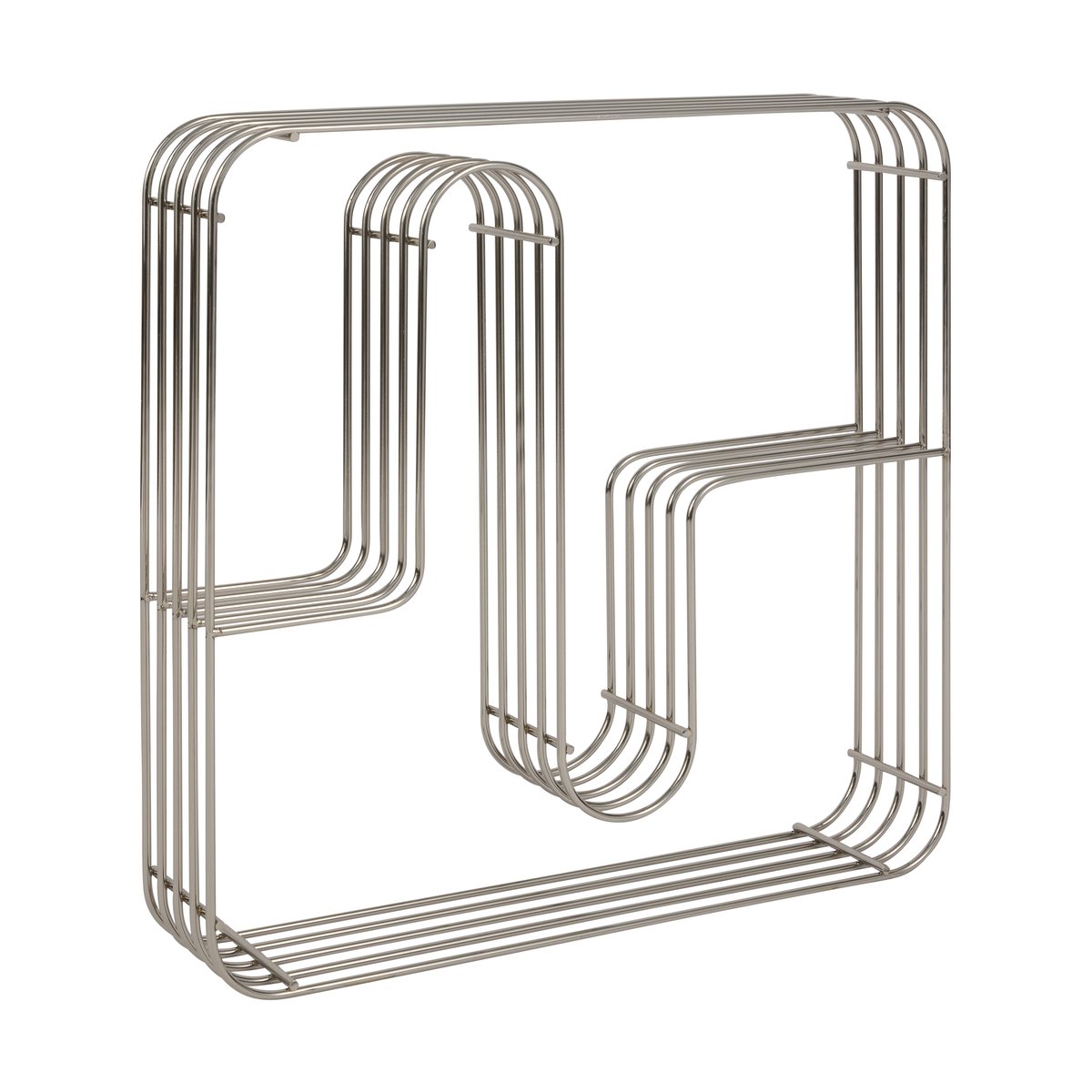 AYTM Curva vegghylle kvadratisk Slv | Skandinavisk Design | Hyller & Hyllesystem | Svart