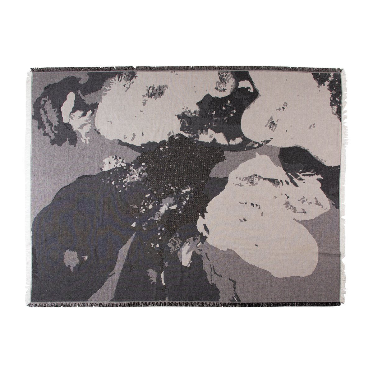 Bilde av AYTM Floreo pledd 130 x 170 cm Hvit-grå