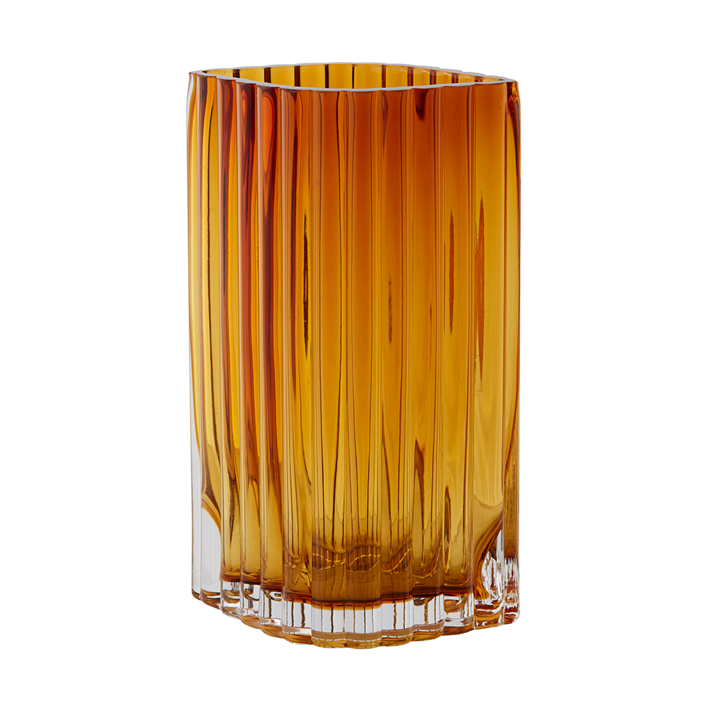 Bilde av AYTM Folium vase 20 cm Amber