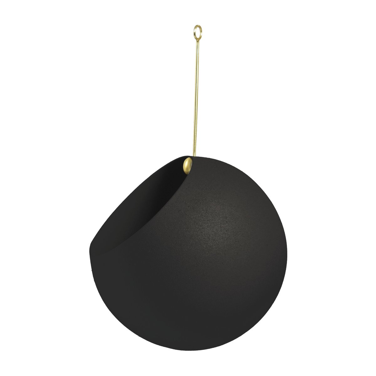 Bilde av AYTM GLOBE hengende krukke Ø17 cm h28 cm Black