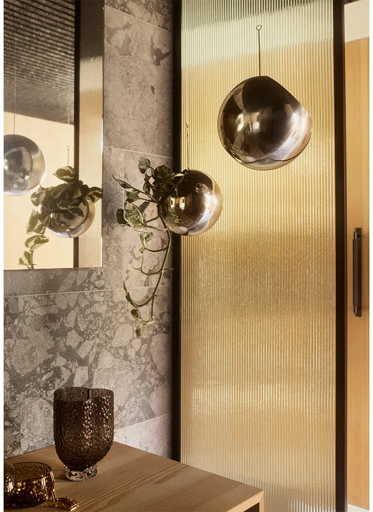 GLOBE hengende krukke Ø17 cm h28 cm, Silver AYTM