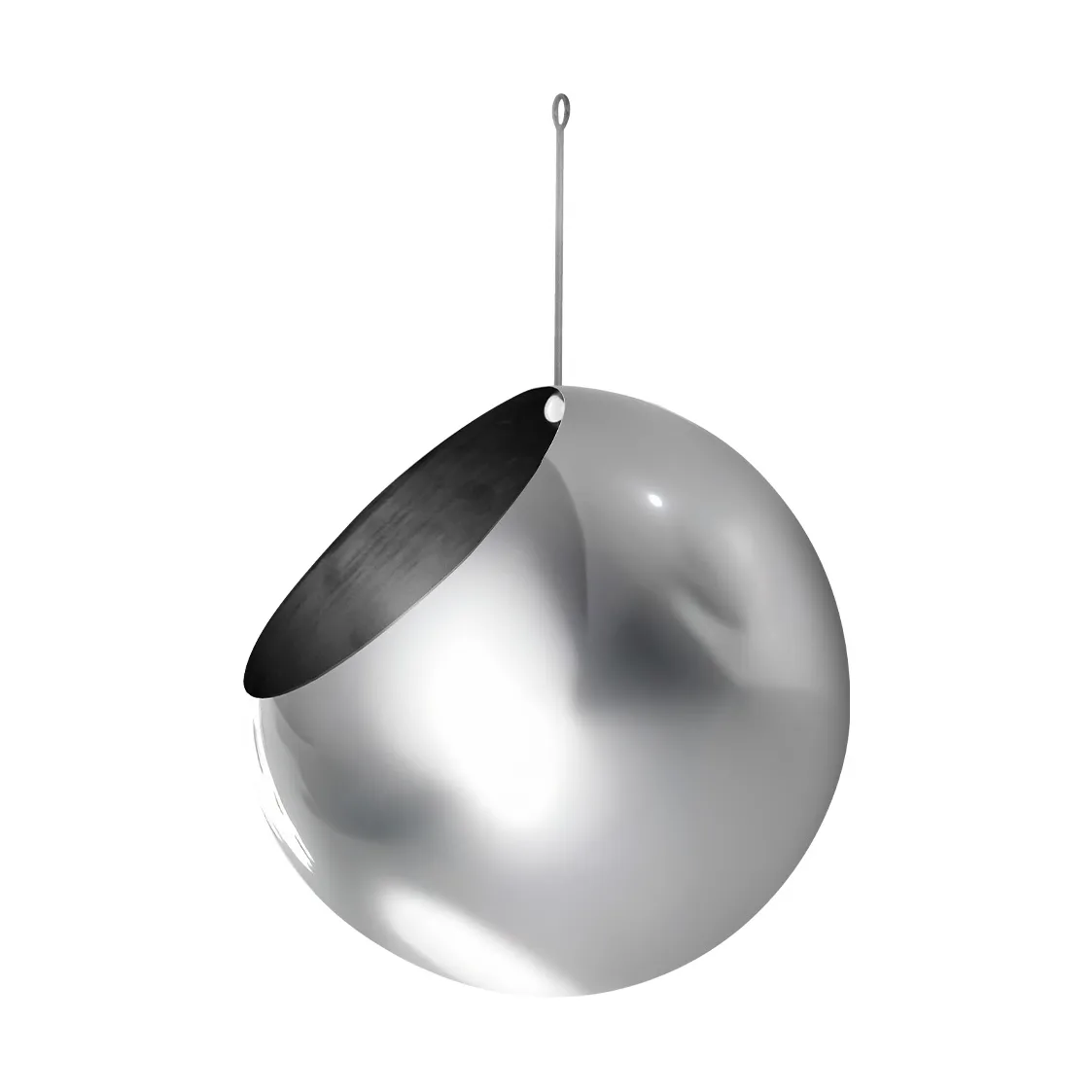 GLOBE hengende krukke Ø21 cm h32 cm, Silver AYTM