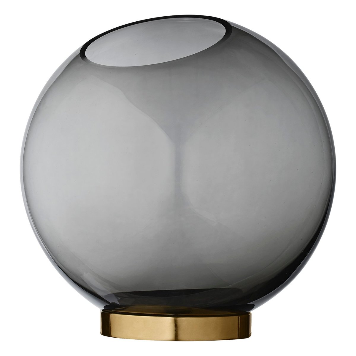 Bilde av AYTM Globe vase large sort-messing