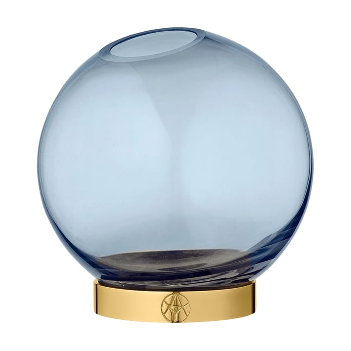 Globe vase medium - marineblå-gull - AYTM
