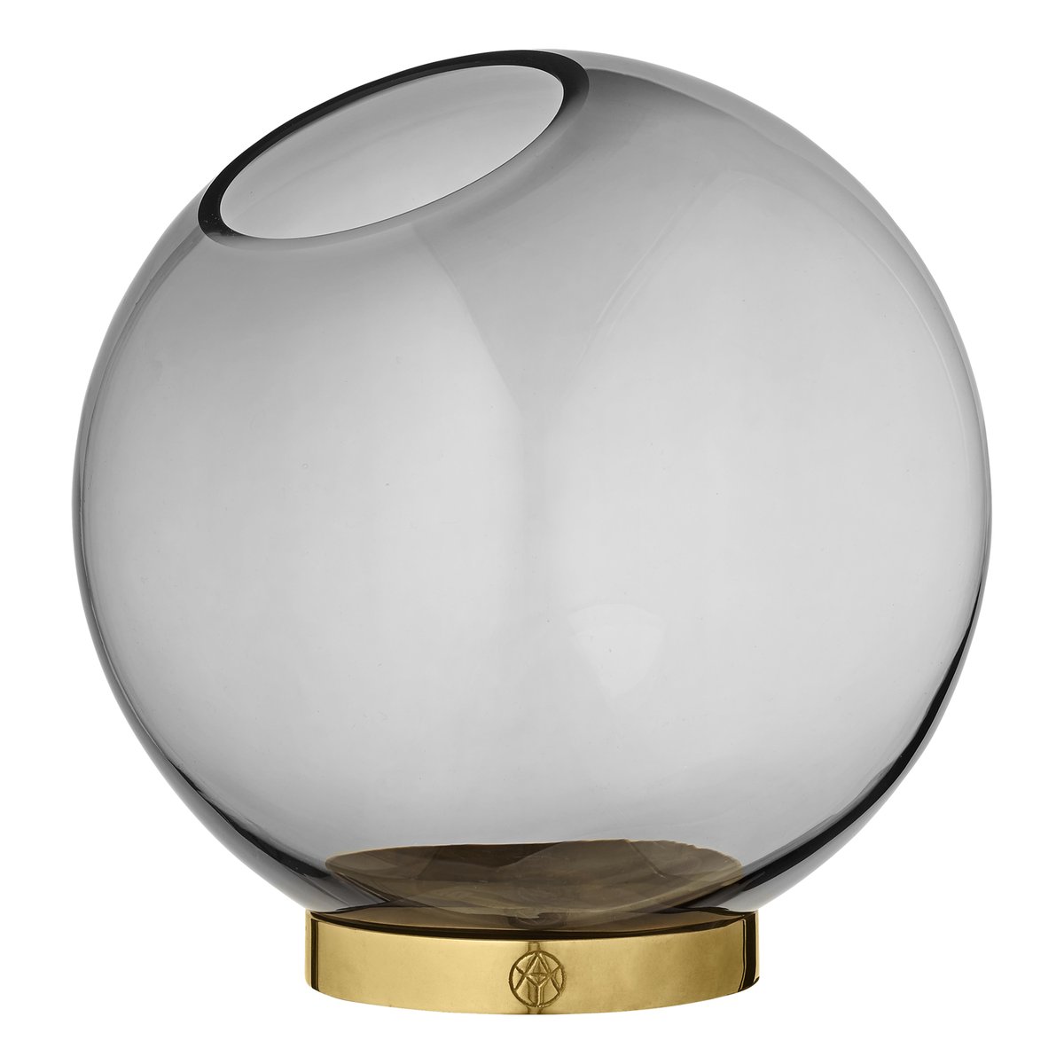 Bilde av AYTM Globe vase medium svart-messing