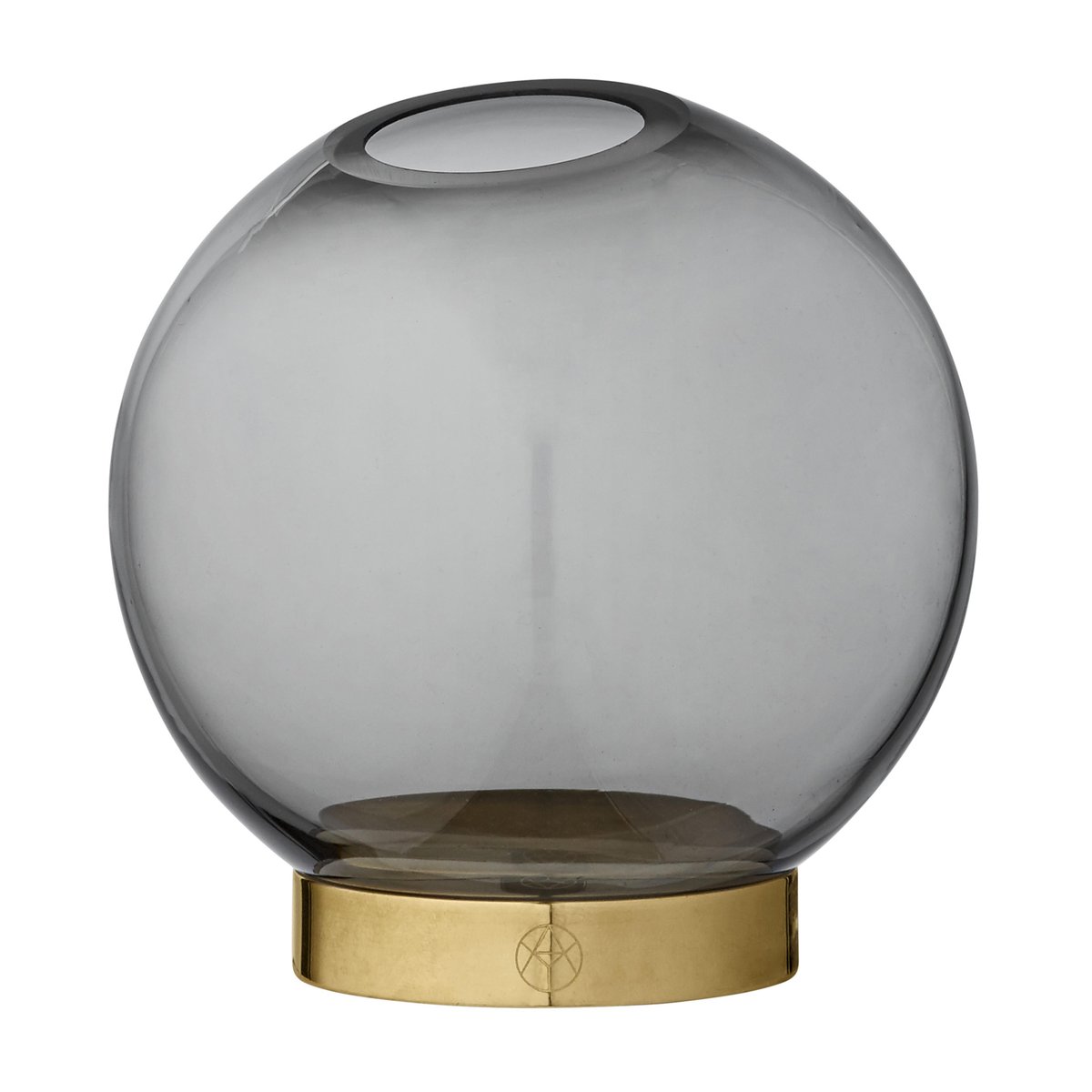 Bilde av AYTM Globe vase small sort-messing