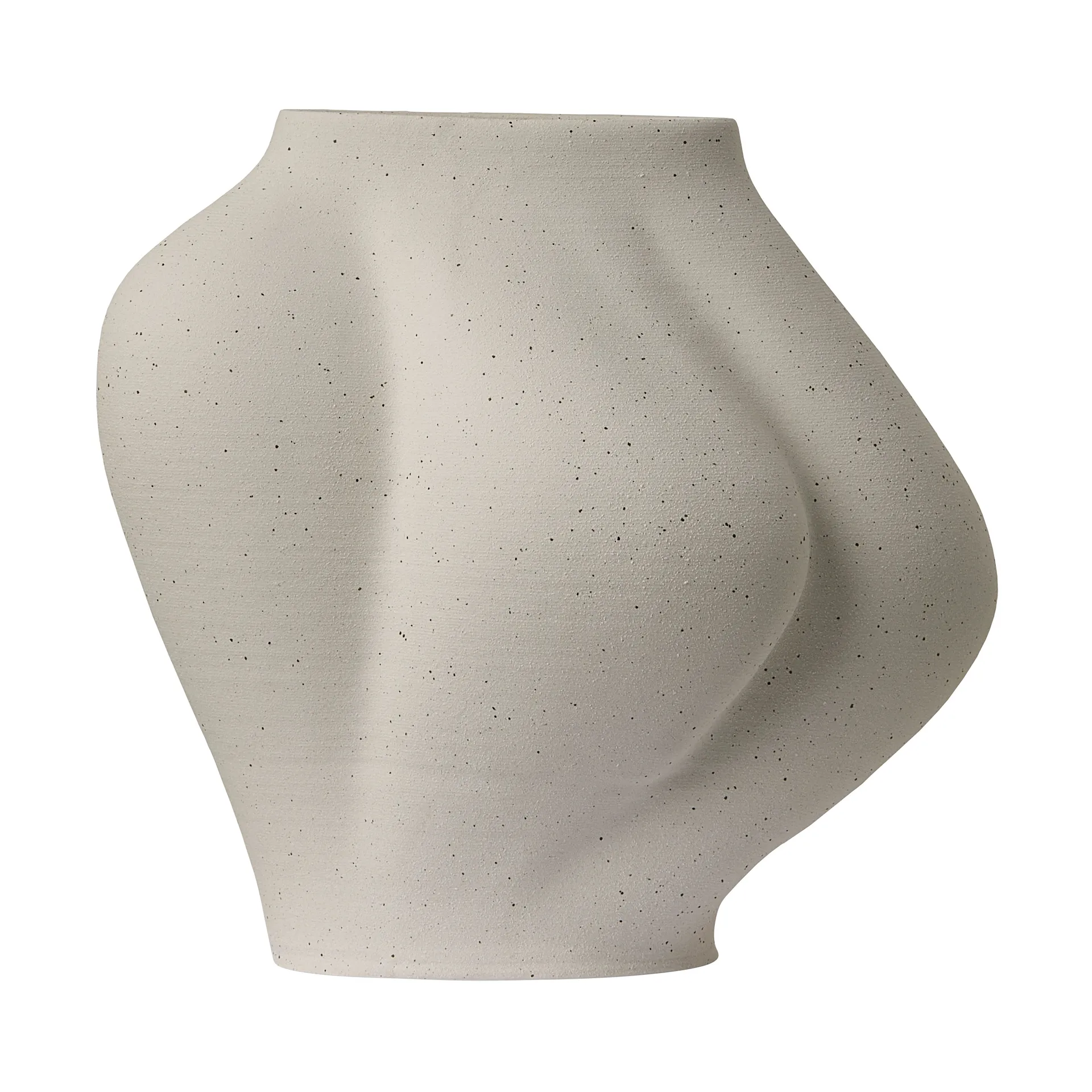 Saltare vase, Cream, Ø15x25 cm AYTM