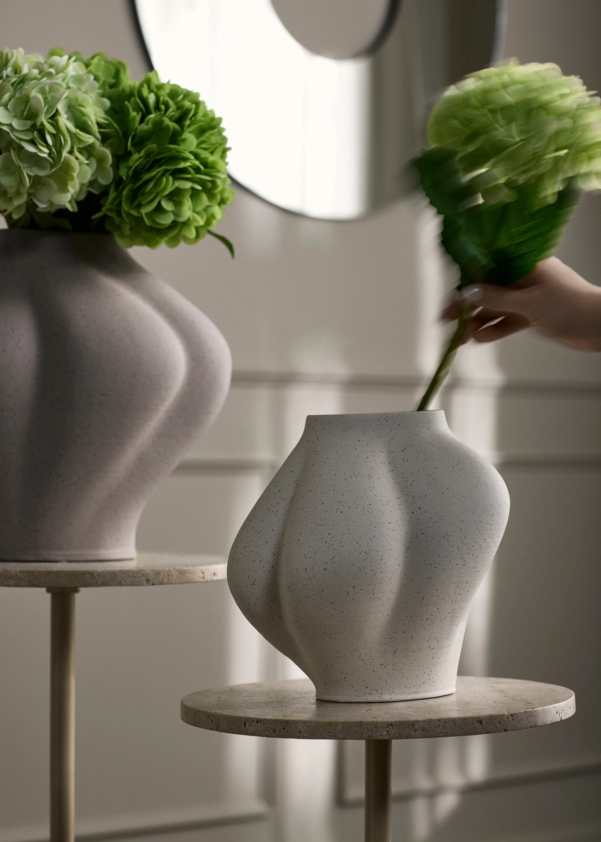 Saltare vase, Cream, Ø15x25 cm AYTM