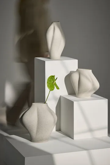 Saltare vase - Cream, Ø15x25 cm - AYTM