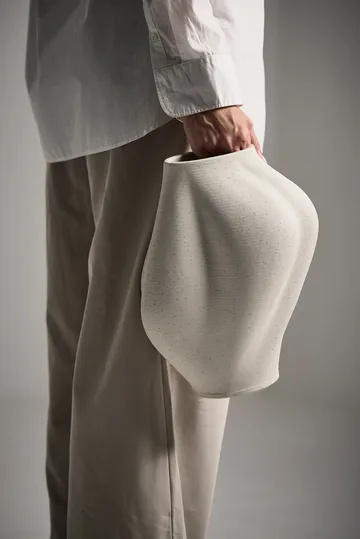 Saltare vase - Cream, Ø17x35 cm - AYTM