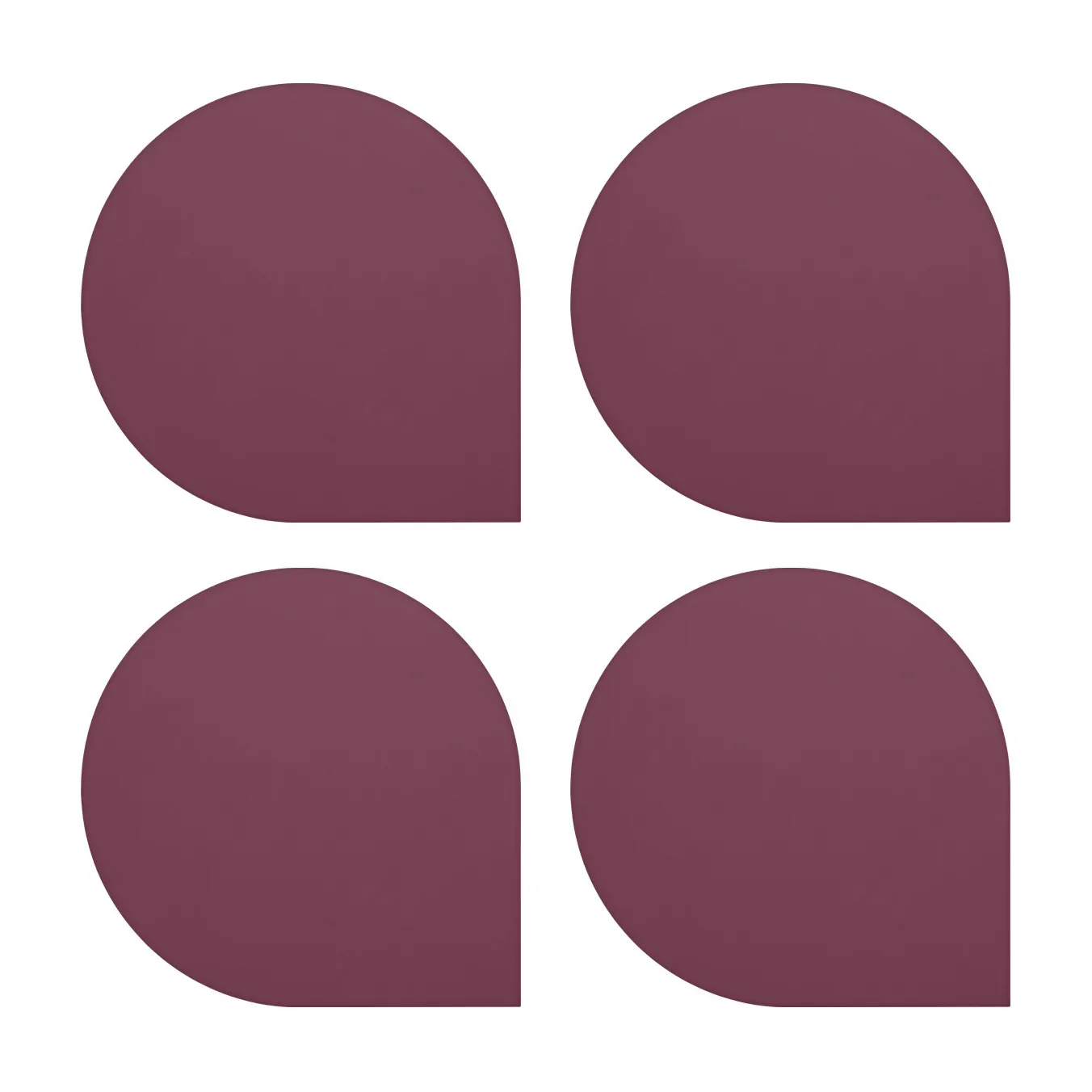 Stilla glassunderlag 4-pakning, Bordeaux AYTM