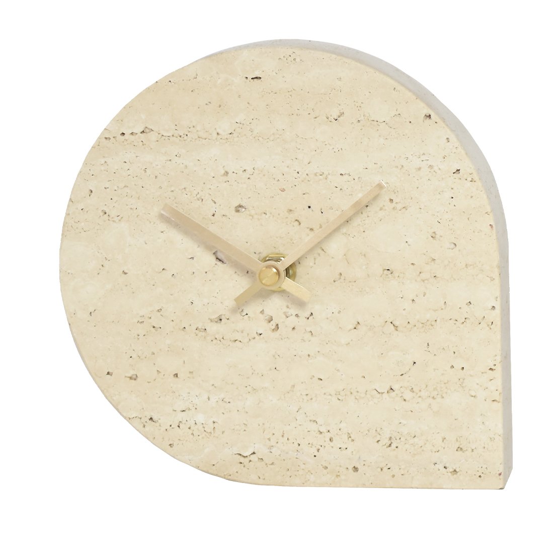 AYTM STILLA klokke 15,8 x 16 cm Travertine