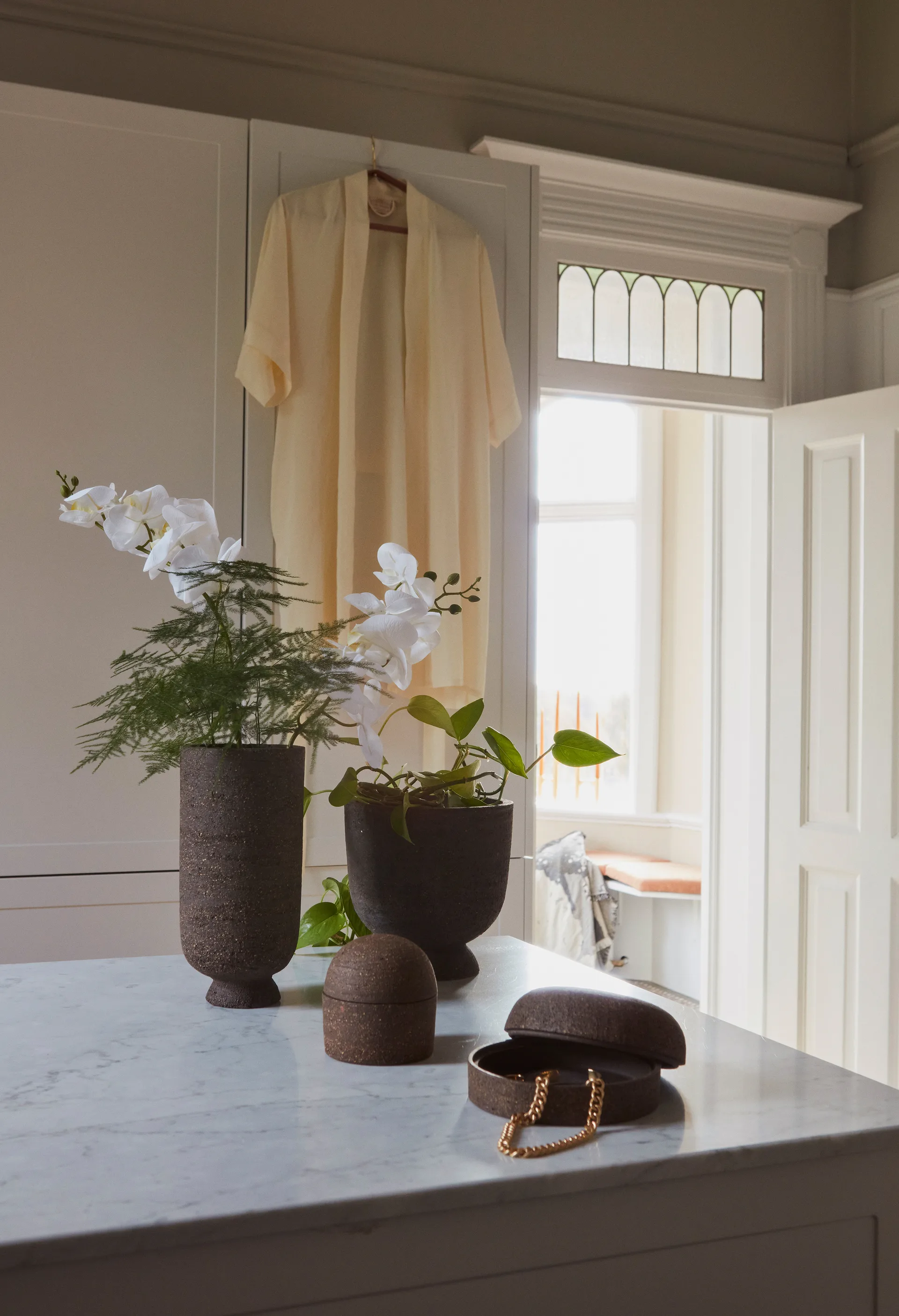 Terra oppbevaringsboks med lokk Ø 16 cm, Java brown AYTM