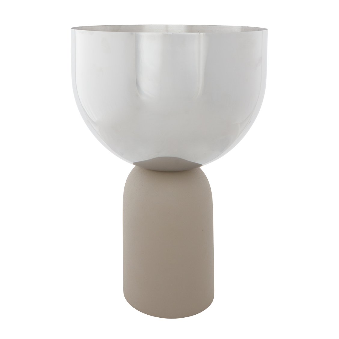 Bilde av AYTM Torus krukke Ø 22 cm Sølv-taupe