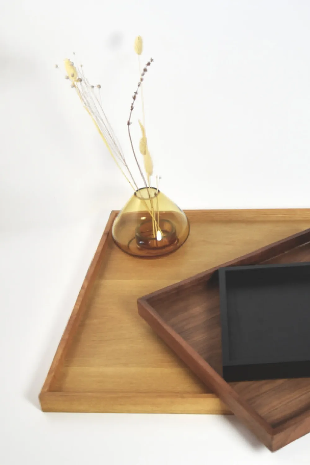 Uno lykt/vase 12 cm, Amber AYTM