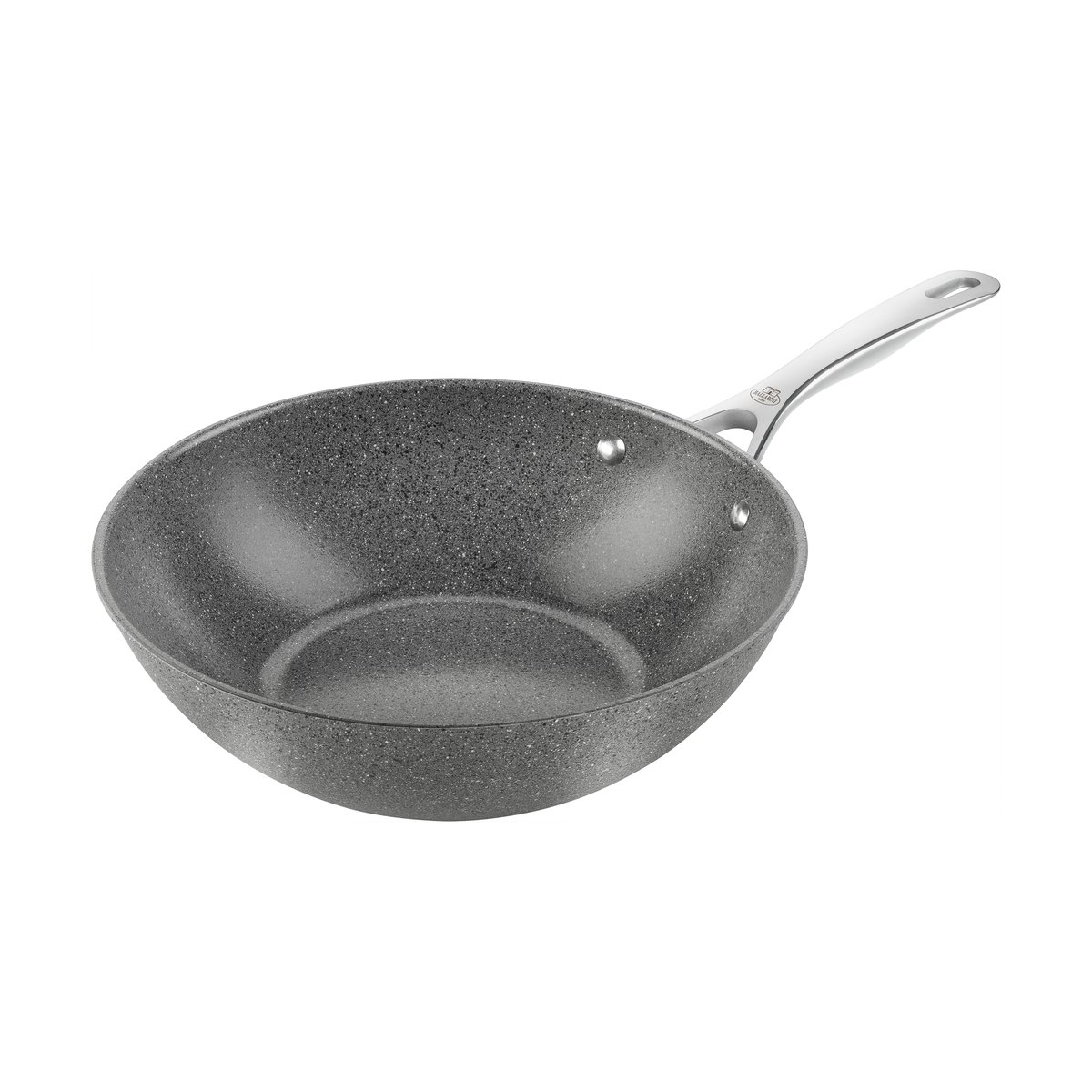 Ballarini Salina Ceramic Granit keramisk wok 30 cm | Skandinavisk Design | Wokpanner | Grå