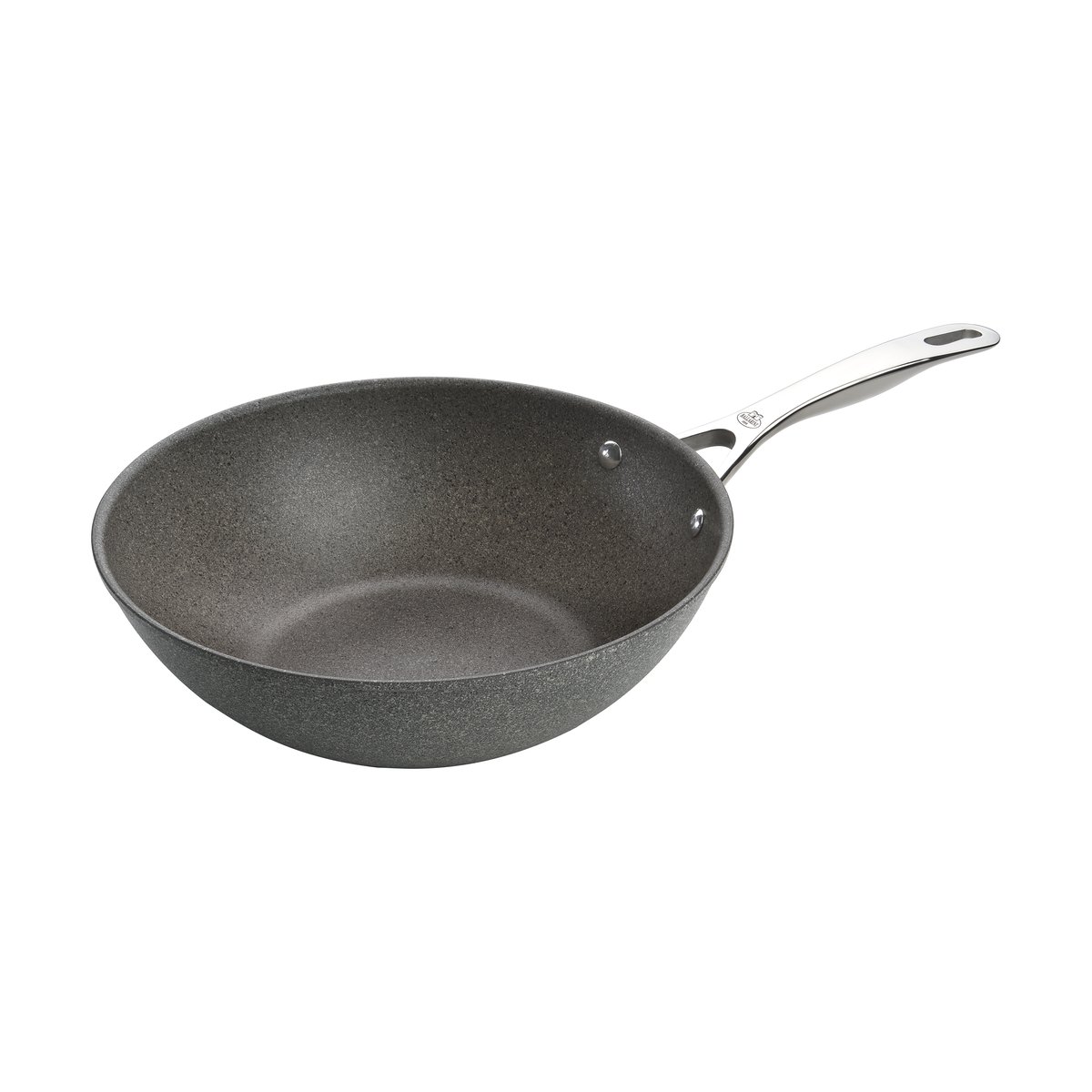 Ballarini Salina Ti-X Granit keramisk wok 30 cm | Skandinavisk Design | Wokpanner | Grå