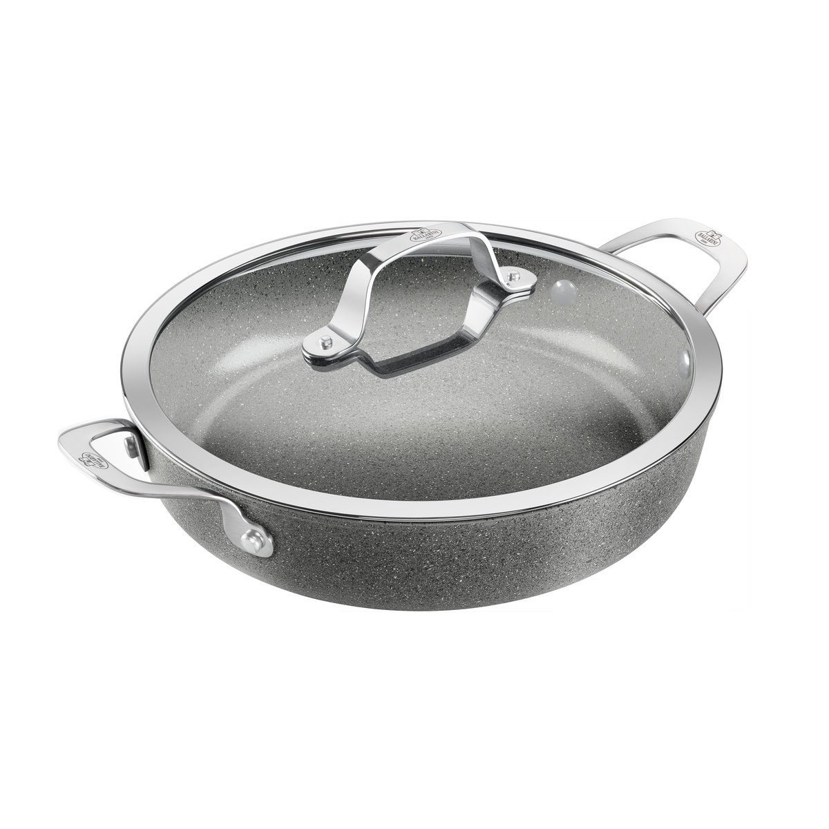 Ballarini Salina Ceramic Granit serveringspanne med glasslokk 28 cm