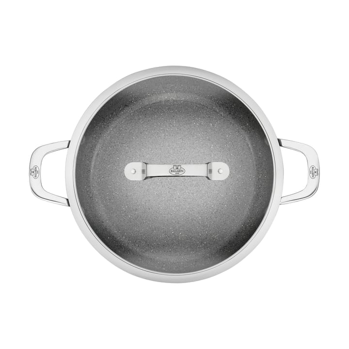 Salina Ceramic Granit serveringspanne med glasslokk, 28 cm Ballarini
