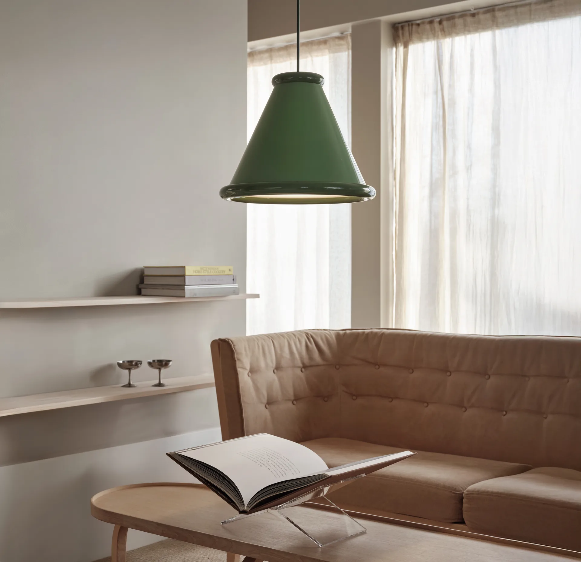 Belle pendel Ø36 cm, Pale green-reseda green Belid