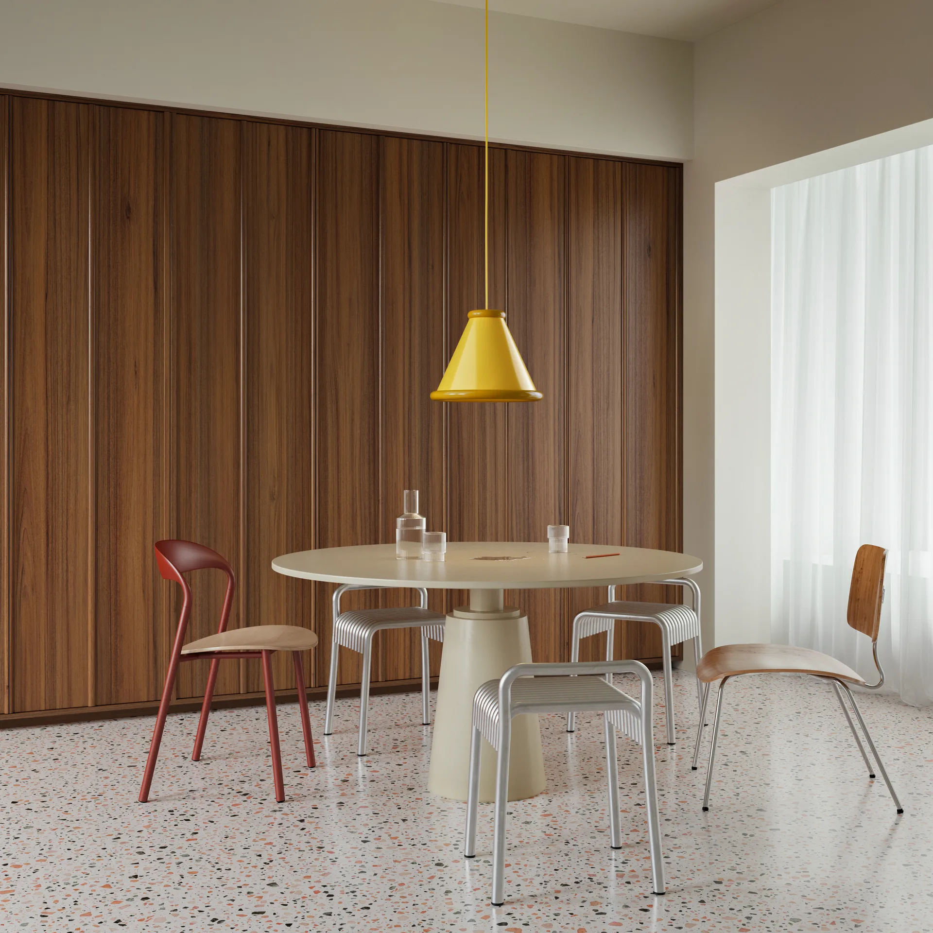 Belle pendel Ø36 cm, Zink yellow-honey yellow Belid