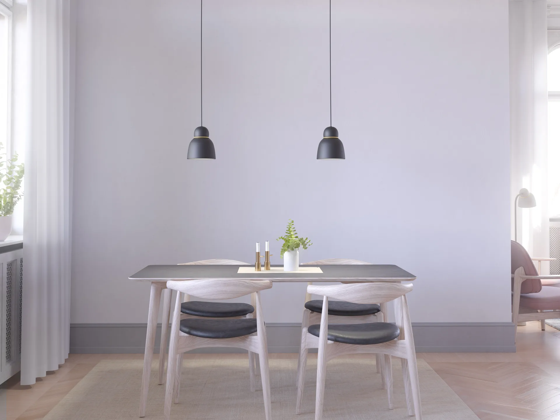 Bird pendel Ø17,3 cm, Svart-messing Belid