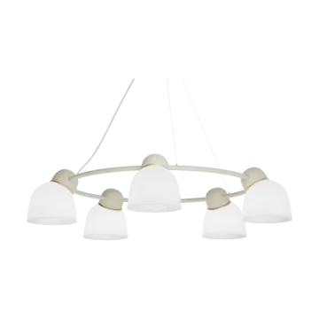 Bird takkrone Ø95,3 cm - Sand-messing-opalglass - Belid