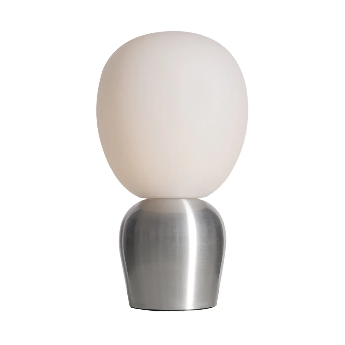 Buddy bordlampe opalglass, Slipt aluminium Belid