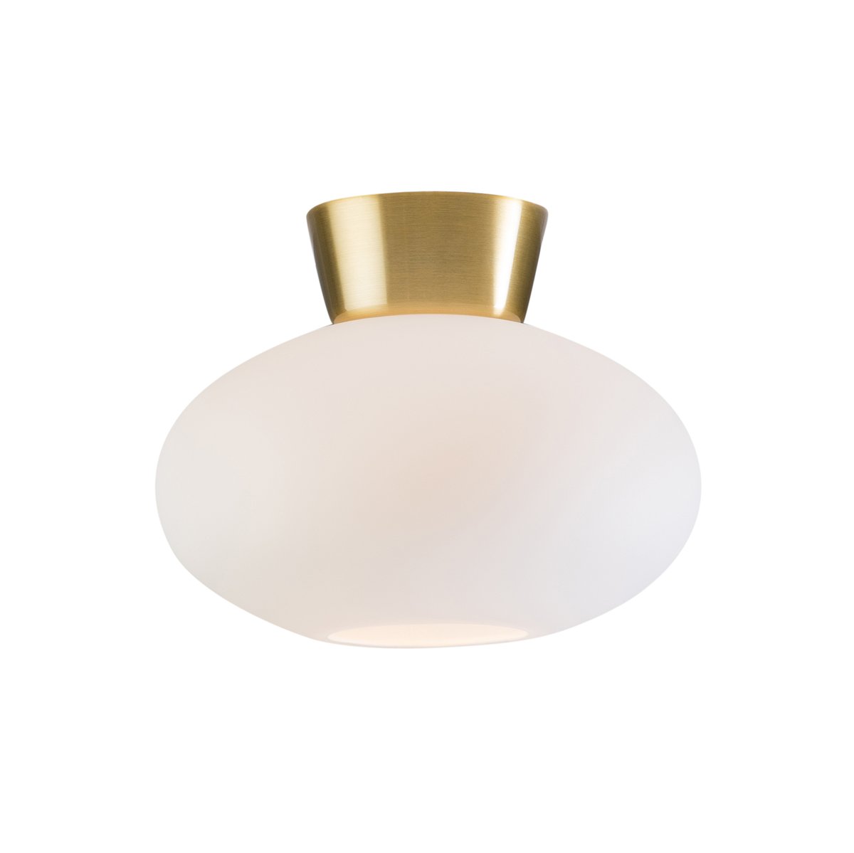Bilde av Belid Bullo plafond opalglass Ø27 cm Messing