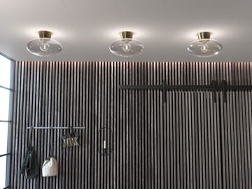 Bullo takplafond XL klart glass Ø 38 cm - Messing - Belid