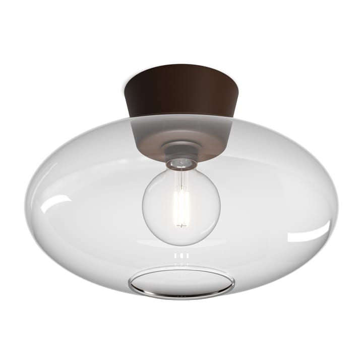 Bullo takplafond XL klart glass Ø 38 cm - Oksid - Belid