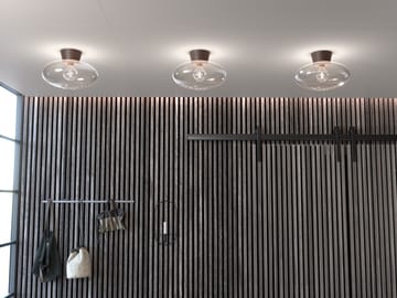 Bullo takplafond XL klart glass Ø 38 cm - Oksid - Belid