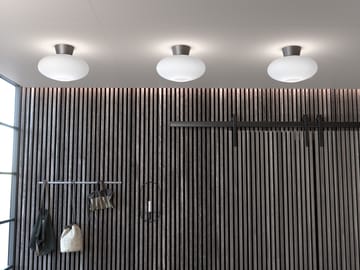 Bullo takplafond XL klart glass Ø 38 cm - Oksidgrå - Belid