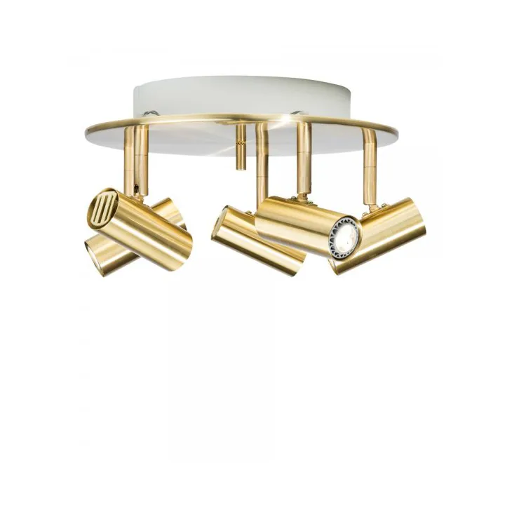 Cato 5-spotlight rund Ø29 cm - Messing - Belid