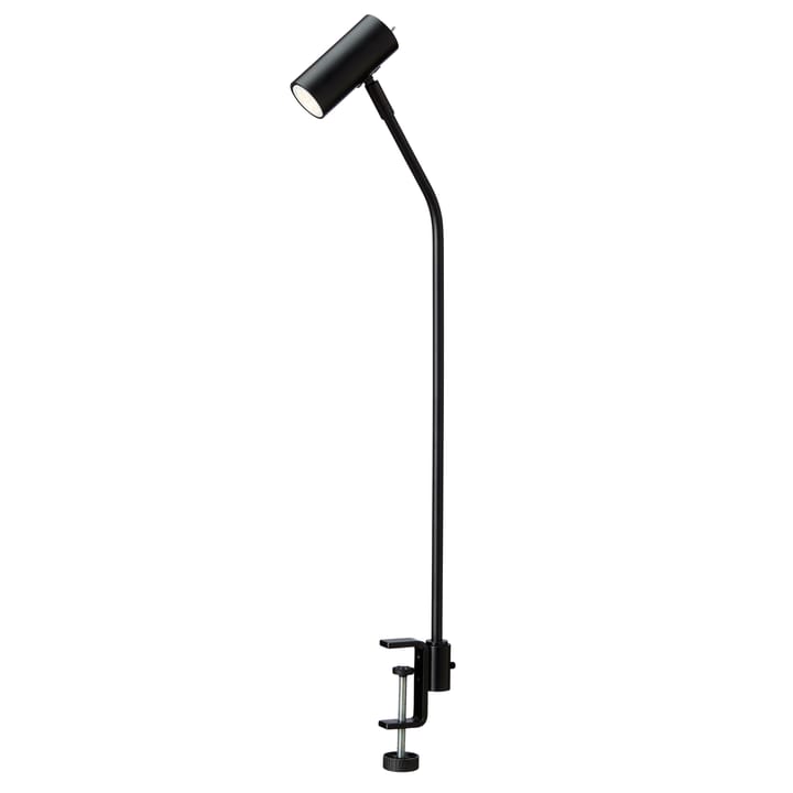 Cato Curved bordlampe for bordplate - Matt svart - Belid