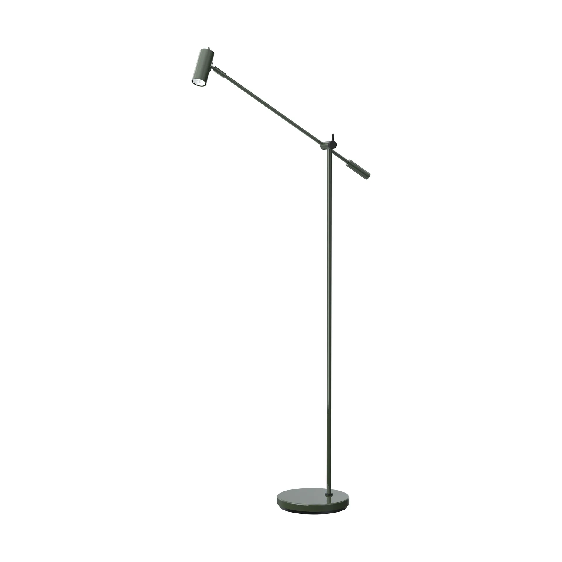 Cato gulvlampe 134 cm, Blank skogsgrønn-mattsvart Belid