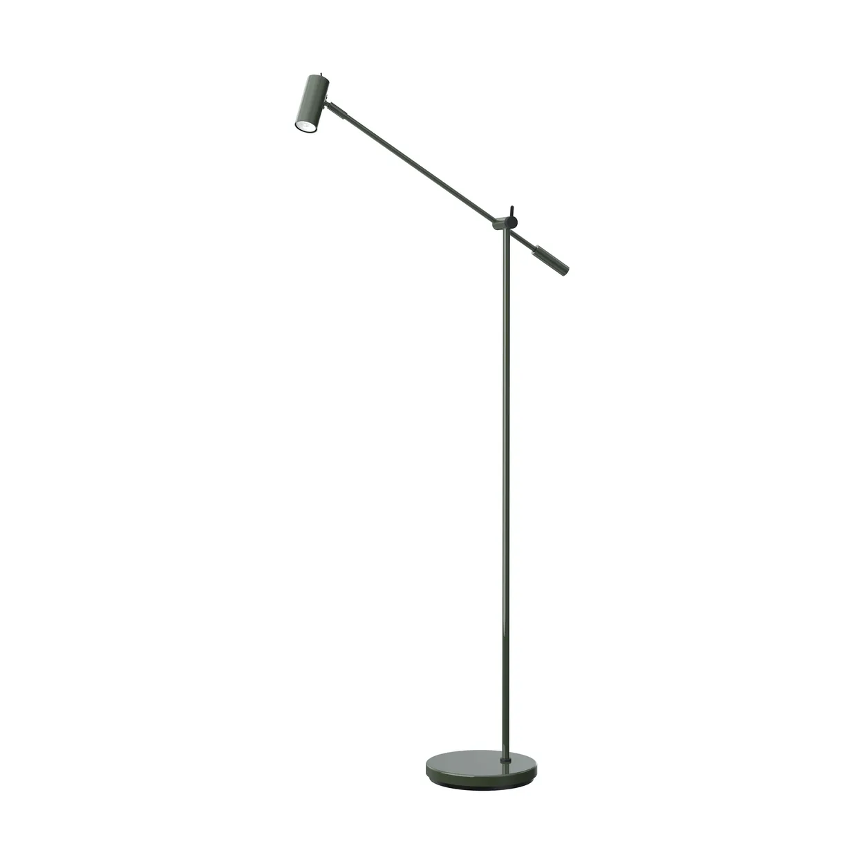 Belid Cato gulvlampe 134 cm Blank skogsgrnn-mattsvart