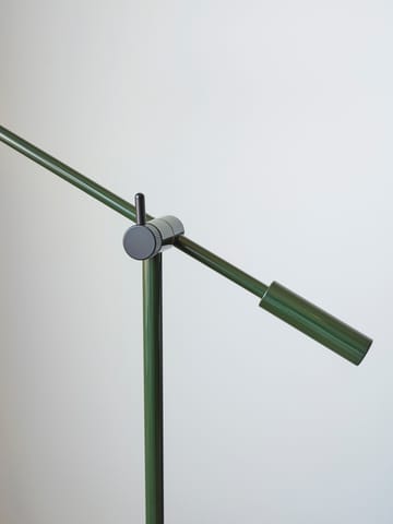 Cato gulvlampe 134 cm - Blank skogsgrønn-mattsvart - Belid