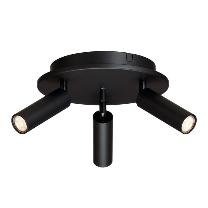 Cato Slim rund takspotlight 3, Mattsvart Belid