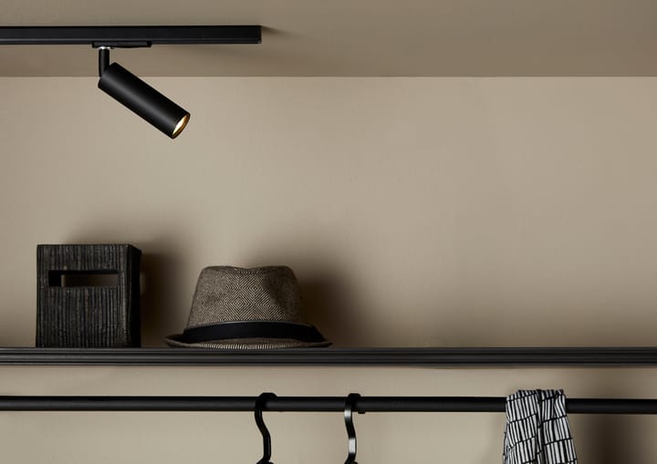Cato Slim spotlight Global 1-fase, Matt svart Belid