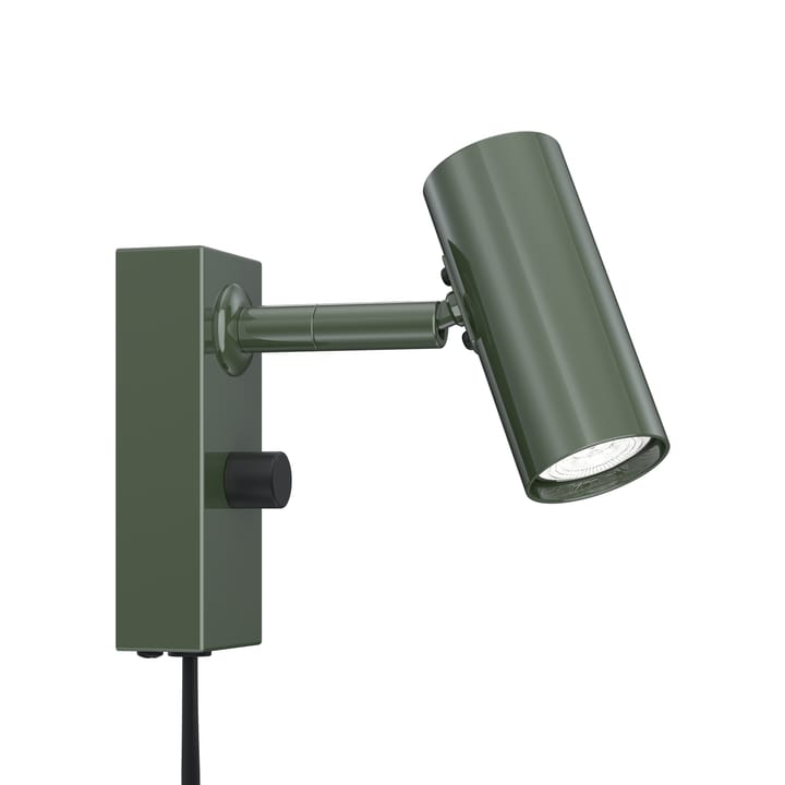 Cato vegglampe - Blank skogsgrønn-mattsvart - Belid