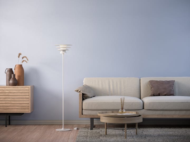 DaVinci gulvlampe Ø 30 cm, Matt hvit Belid