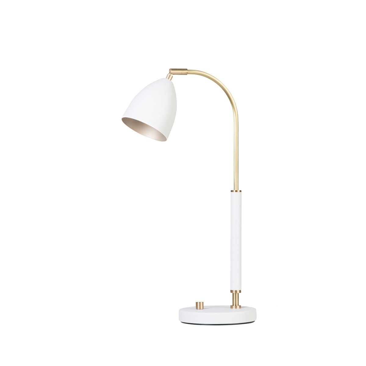 Bilde av Belid Deluxe bordlampe hvit messing