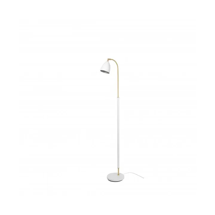 Deluxe gulvlampe med dimmer 133 cm, Hvit Belid
