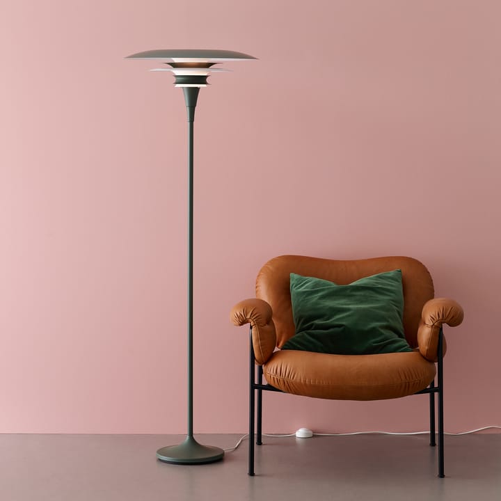 Diablo gulvlampe Ø30 cm, Grå-blanksvart Belid